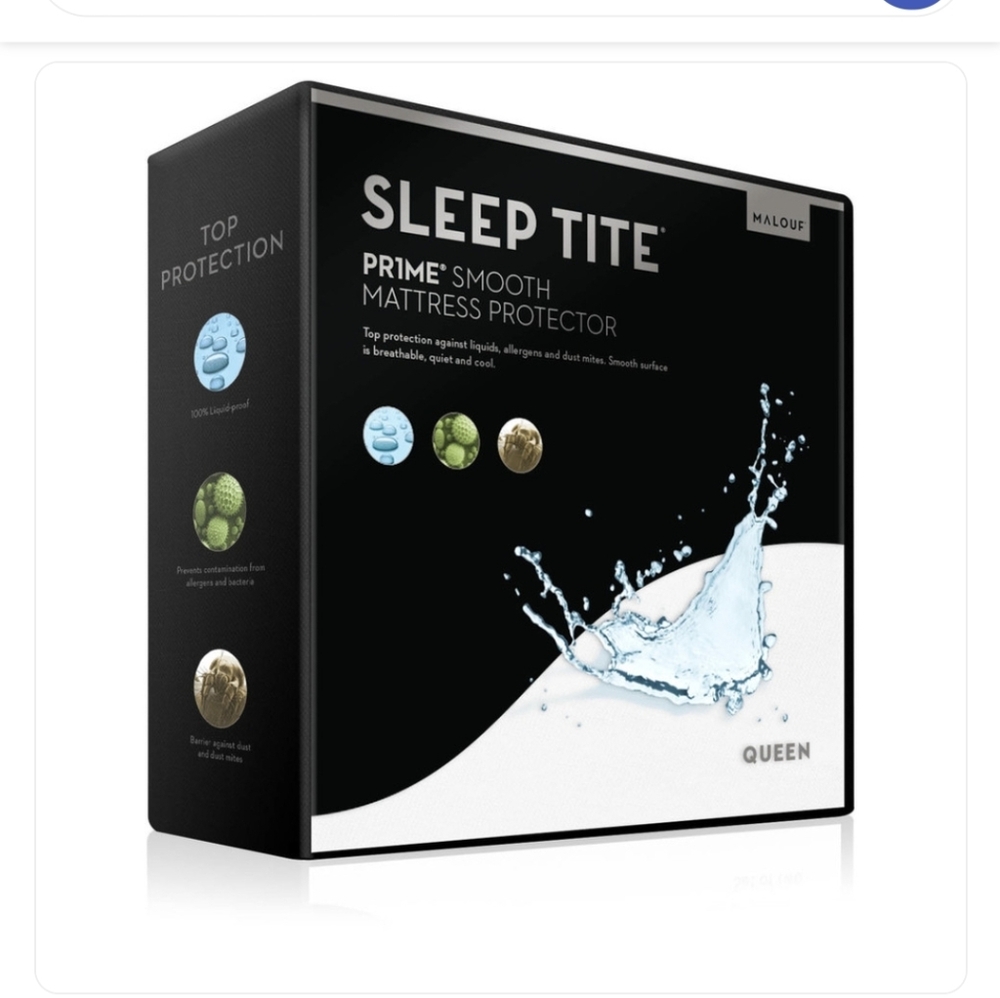 Malo Prime Smooth Mattress Protector - Cream